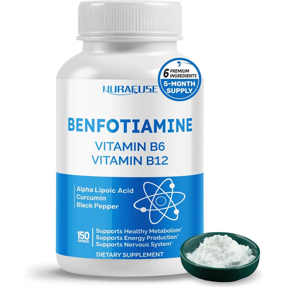 Nurafuse Liposomal Benfotiamine 150 capsules front view
