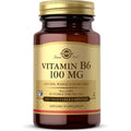 Solgar Vitamin B6 100mg front view bottle for premium heart health supplements
