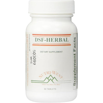 Nutri-West DSF Herbal 60 Tablets front view premium energy management dietary supplement