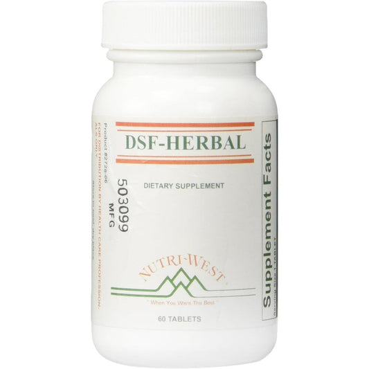 Nutri-West DSF Herbal 60 Tablets front view premium energy management dietary supplement