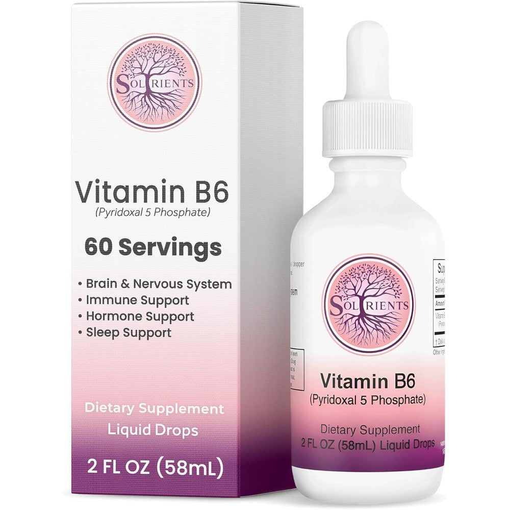 Soltrients P5P Vitamin B6 Liquid Drops front view bottle