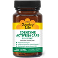 Country Life Coenzyme Active B6 50mg 30 vegetarian capsules front bottle view for daily energy support.