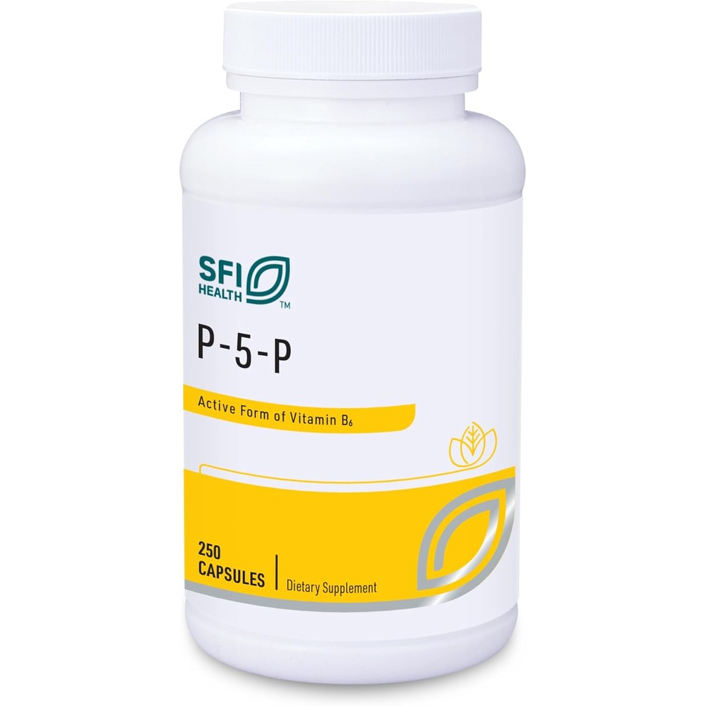 SFI Health Klaire Labs P5P Bioactive Vitamin B6 100 capsules front bottle view