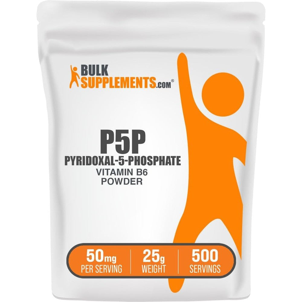 BulkSupplements Pyridoxal 5 Phosphate Powder packaging front view