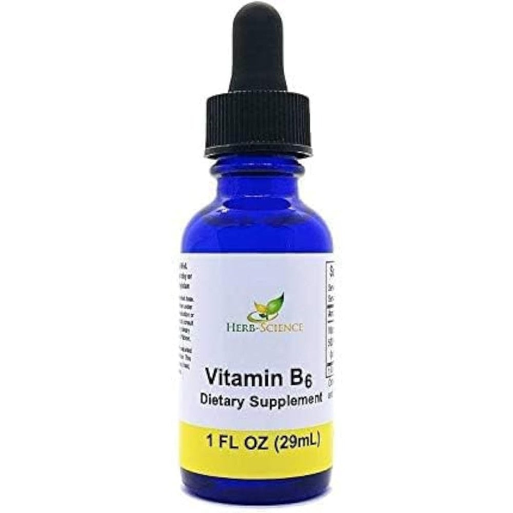 Herb Science Liquid Vitamin B6 Drops front view bottle