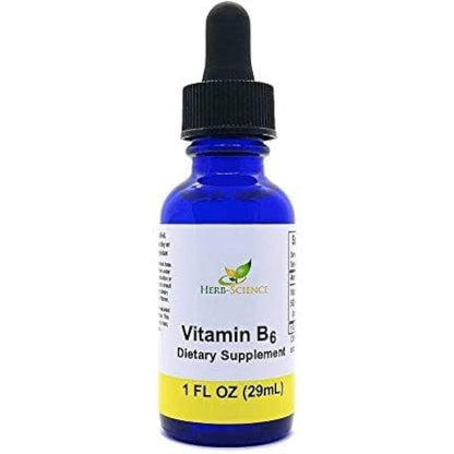 Herb Science Liquid Vitamin B6 Drops front view bottle