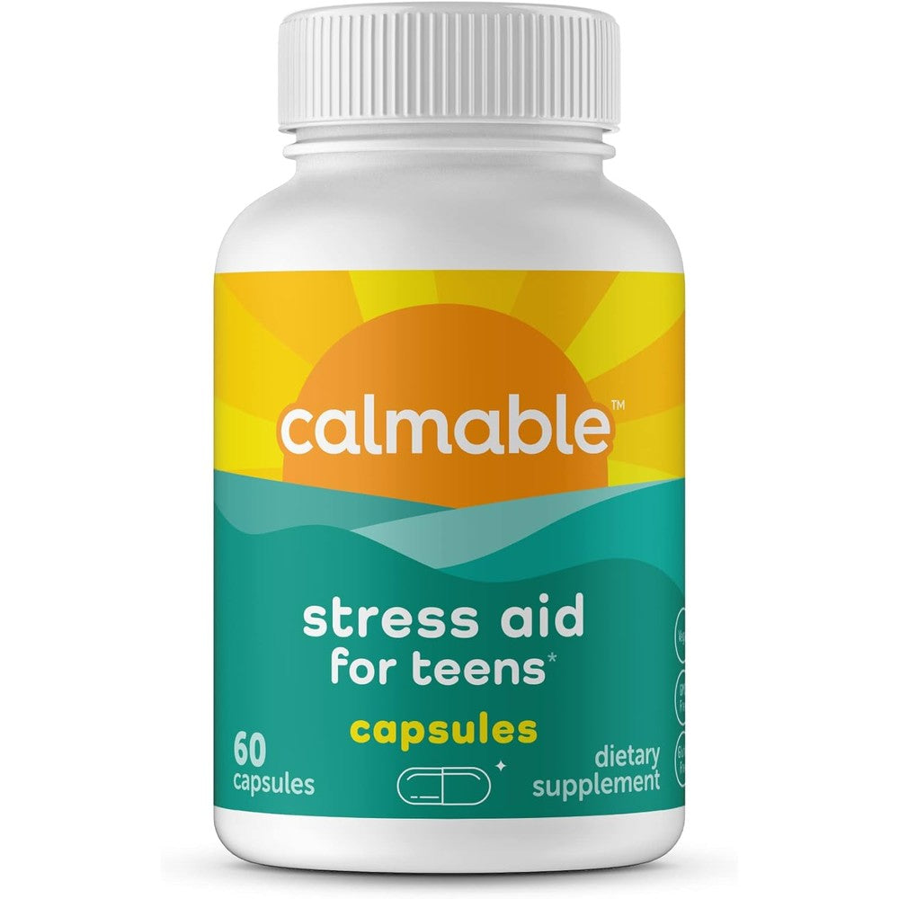 Calmable Stress Relief Aid for Teens front view bottle