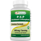Best Naturals P5P Vitamin B6 100 mg supplement bottle front view