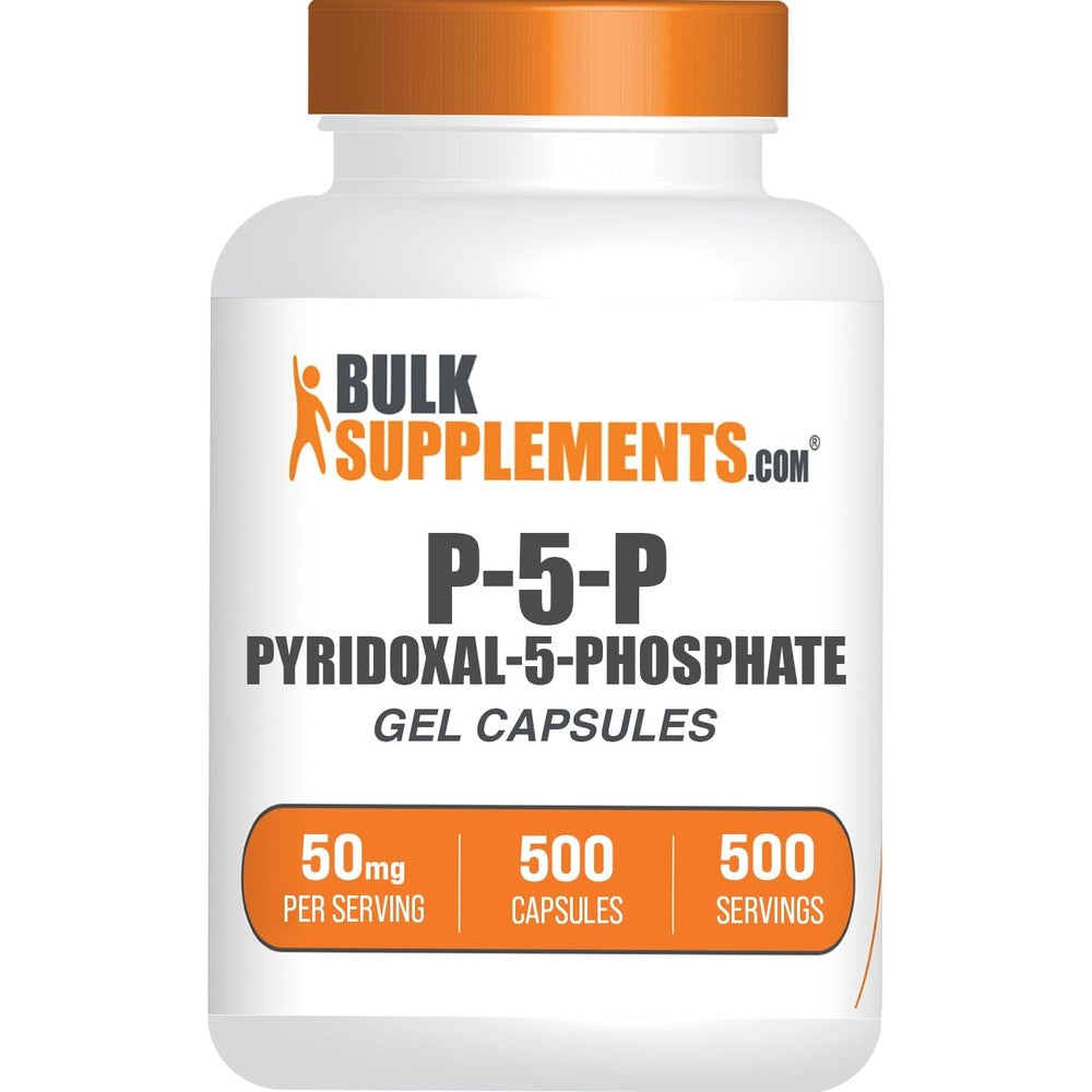 BulkSupplements Pyridoxal 5 Phosphate front view bottle