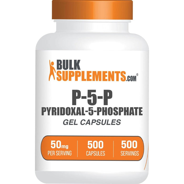 BulkSupplements Pyridoxal 5 Phosphate front view bottle