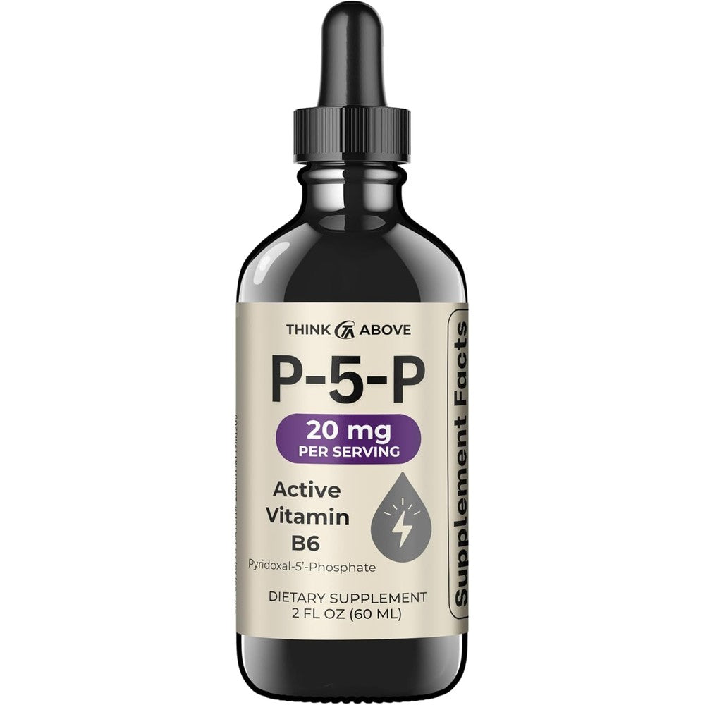 Think Above P5P Liquid Drops 2 Fluid Ounces bottle front view