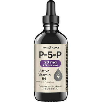 Think Above P5P Liquid Drops 2 Fluid Ounces bottle front view