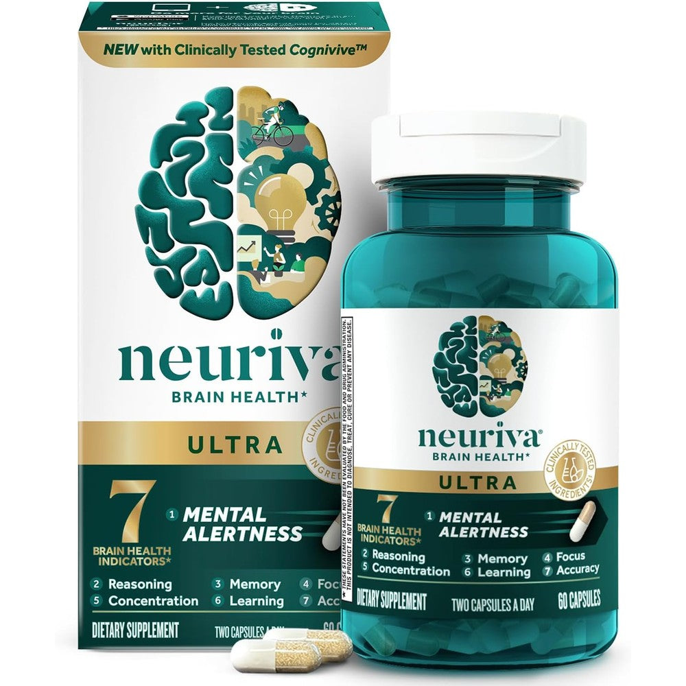 Neuriva Ultra Decaffeinated Nootropic Brain Supplement front view