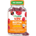 Lifeable Kids Biotin Gummies front view bottle for children hair health