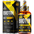 Pure Research Liquid Biotin and Collagen Hair Growth Drops front view bottle