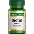 Nature's Bounty Biotin 1000 mcg 100 Tablets front bottle view