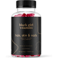 Black Girl Vitamins Hair Skin and Nails Gummies front bottle view