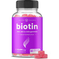 NutraChamps Biotin Gummies 10000mcg front view bottle for hair growth