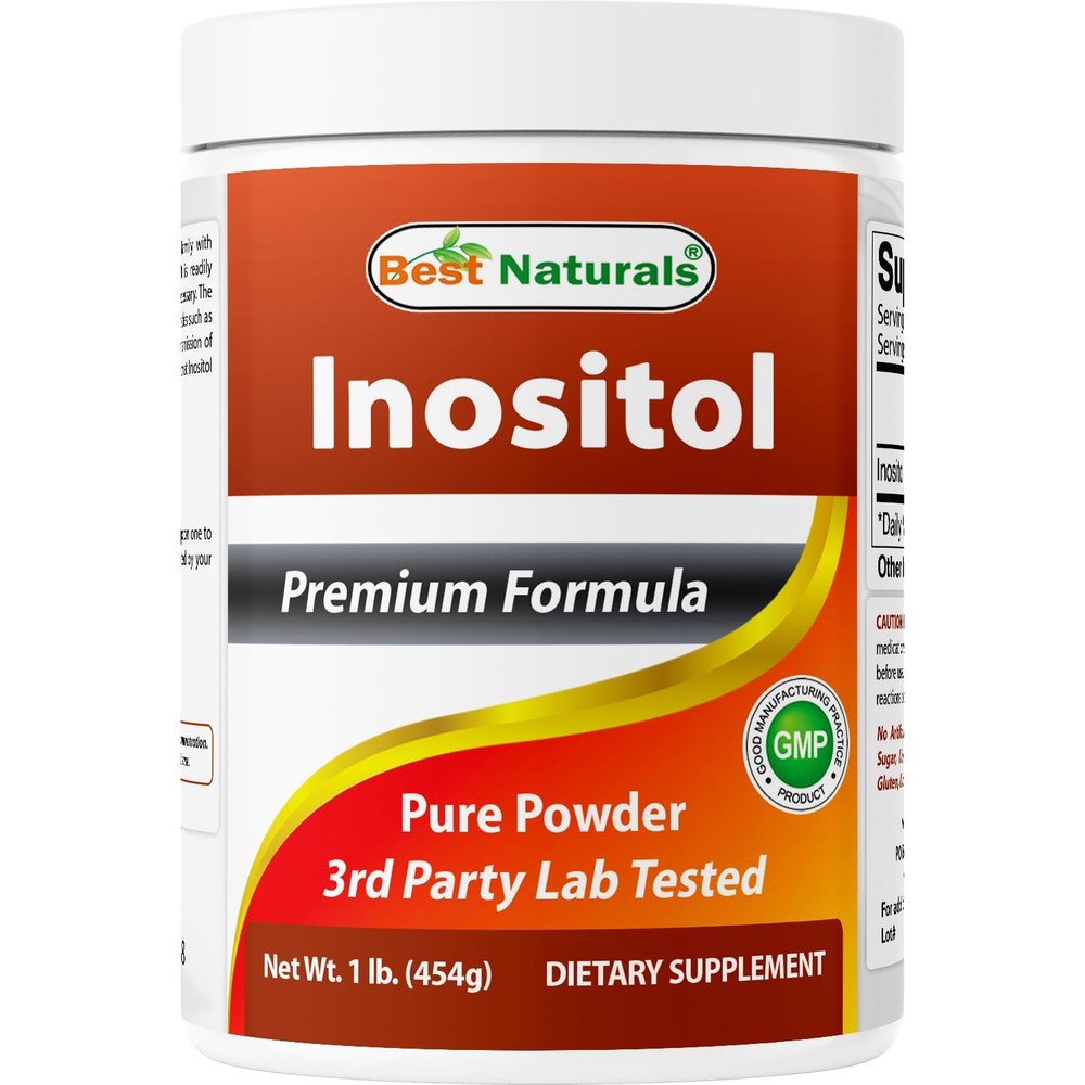 Best Naturals Pure Inositol Powder 1 Pound front view