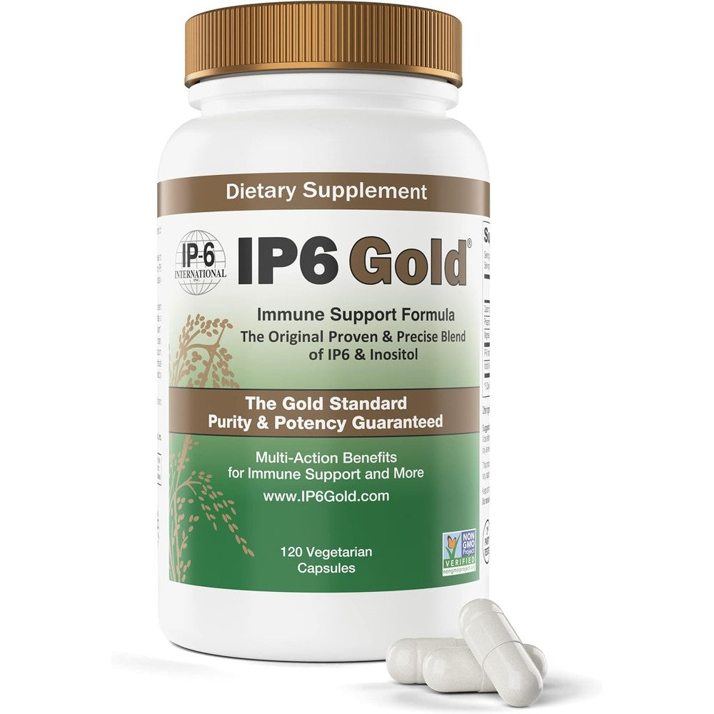 IP6 Gold Immune Support Formula 120 Vegetarian Capsules front view