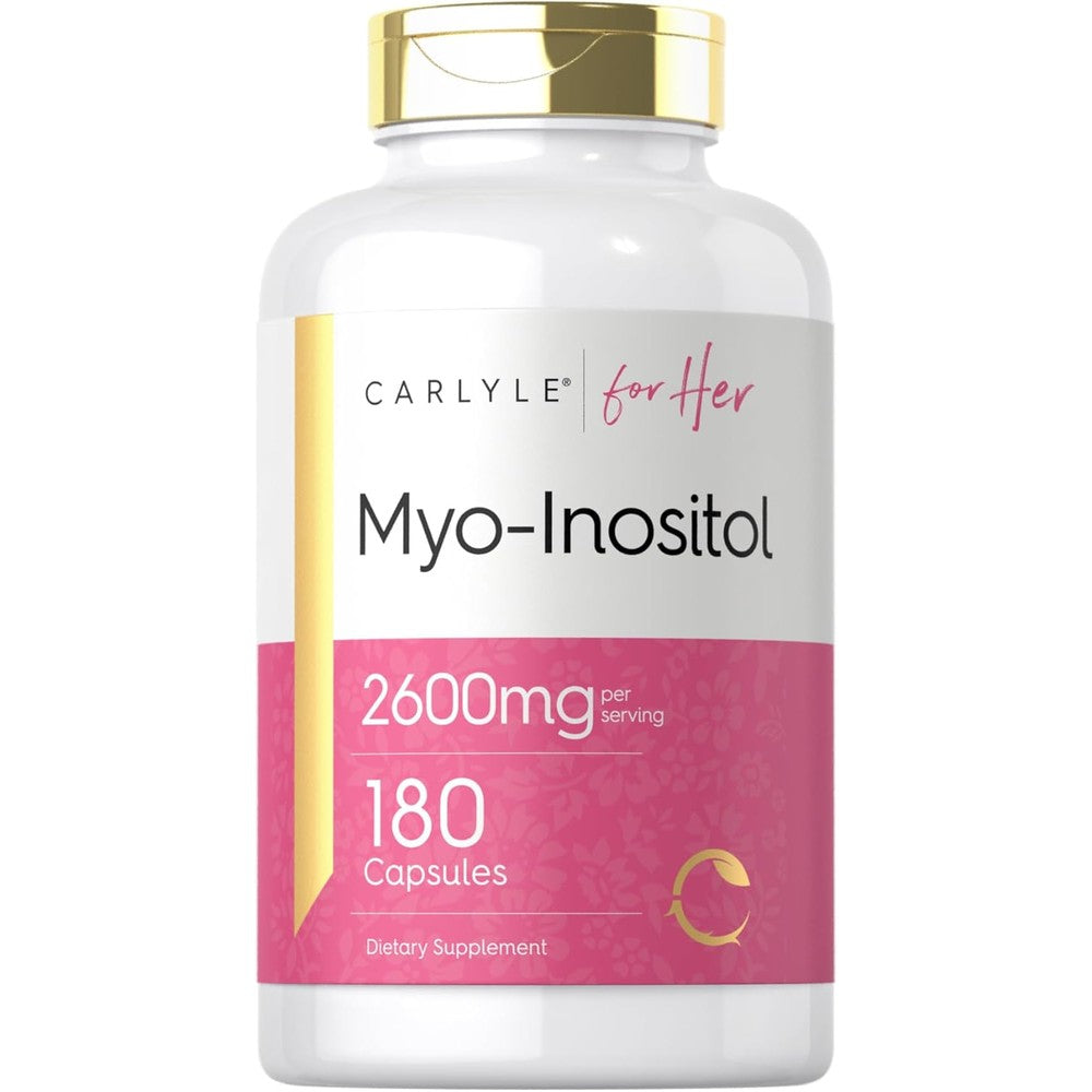 Carlyle Myo Inositol 2600mg supplement bottle front view