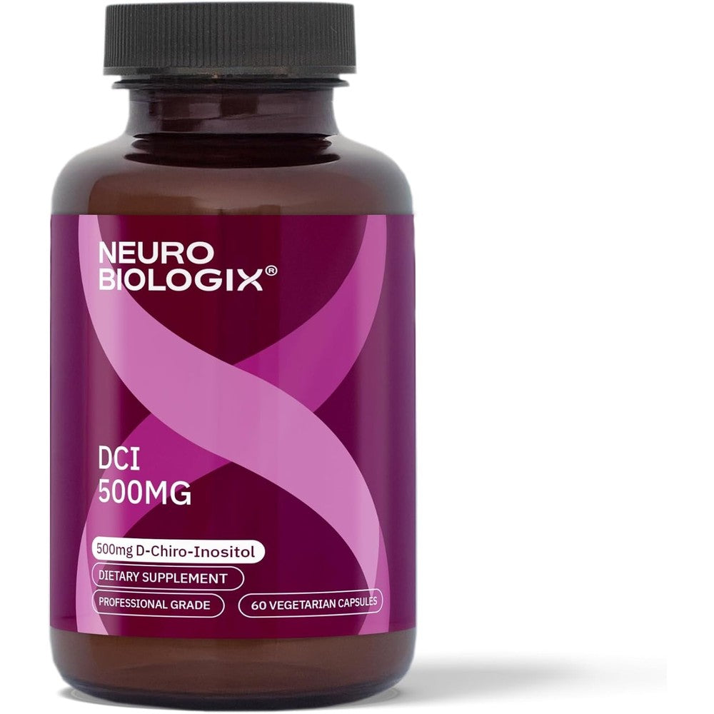 Neurobiologix D-Chiro Inositol 500mg front bottle view for hormone support
