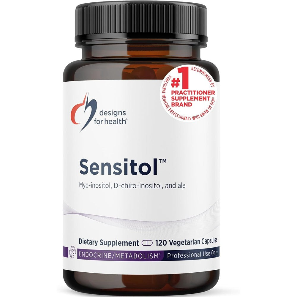 Designs For Health Sensitol Inositol and Alpha Lipoic Acid bottle front view