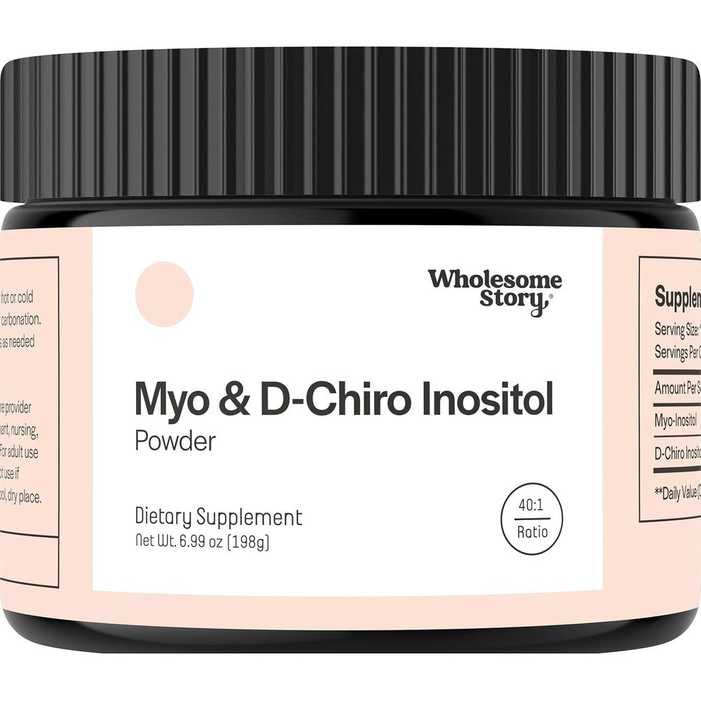 Wholesome Story Myo Inositol and D-Chiro Inositol powder tub front view