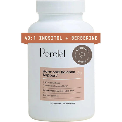 Perelel Hormone Balance Support Myo And D Chiro Inositol front view