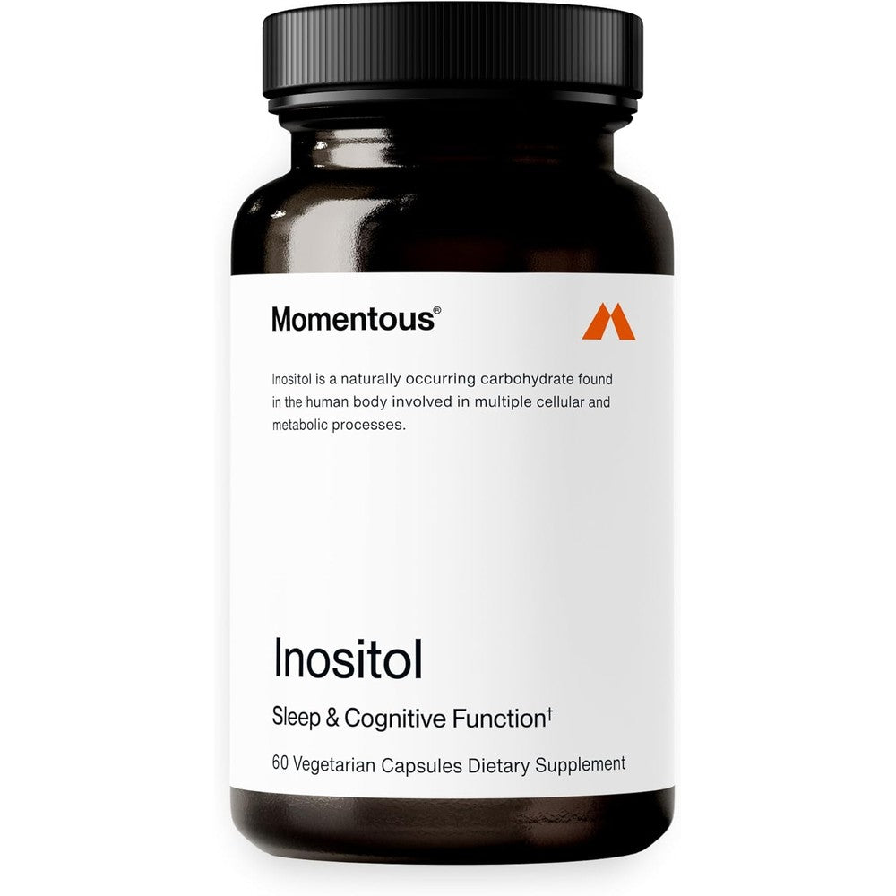 Momentous Inositol Supplement front bottle view for mood and sleep
