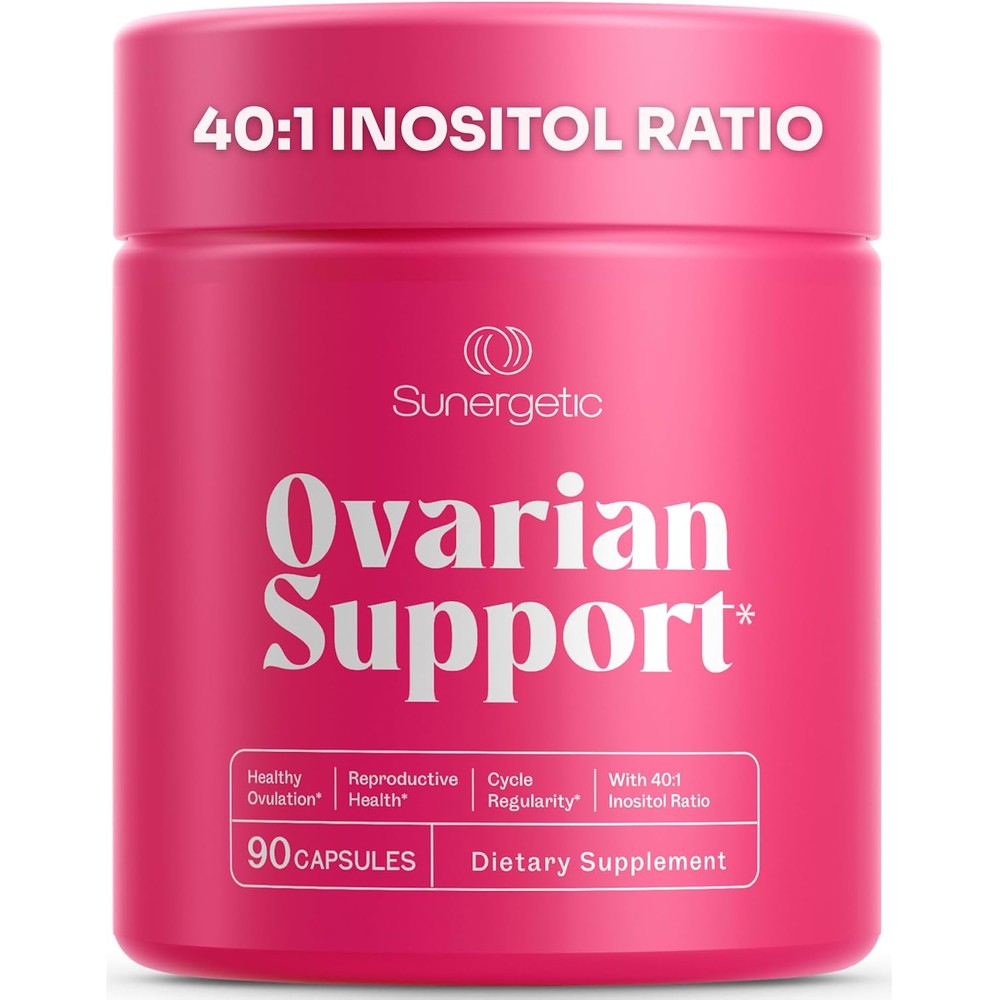 Sunergetic Myo Inositol and D Chiro Inositol front view bottle for hormonal balance