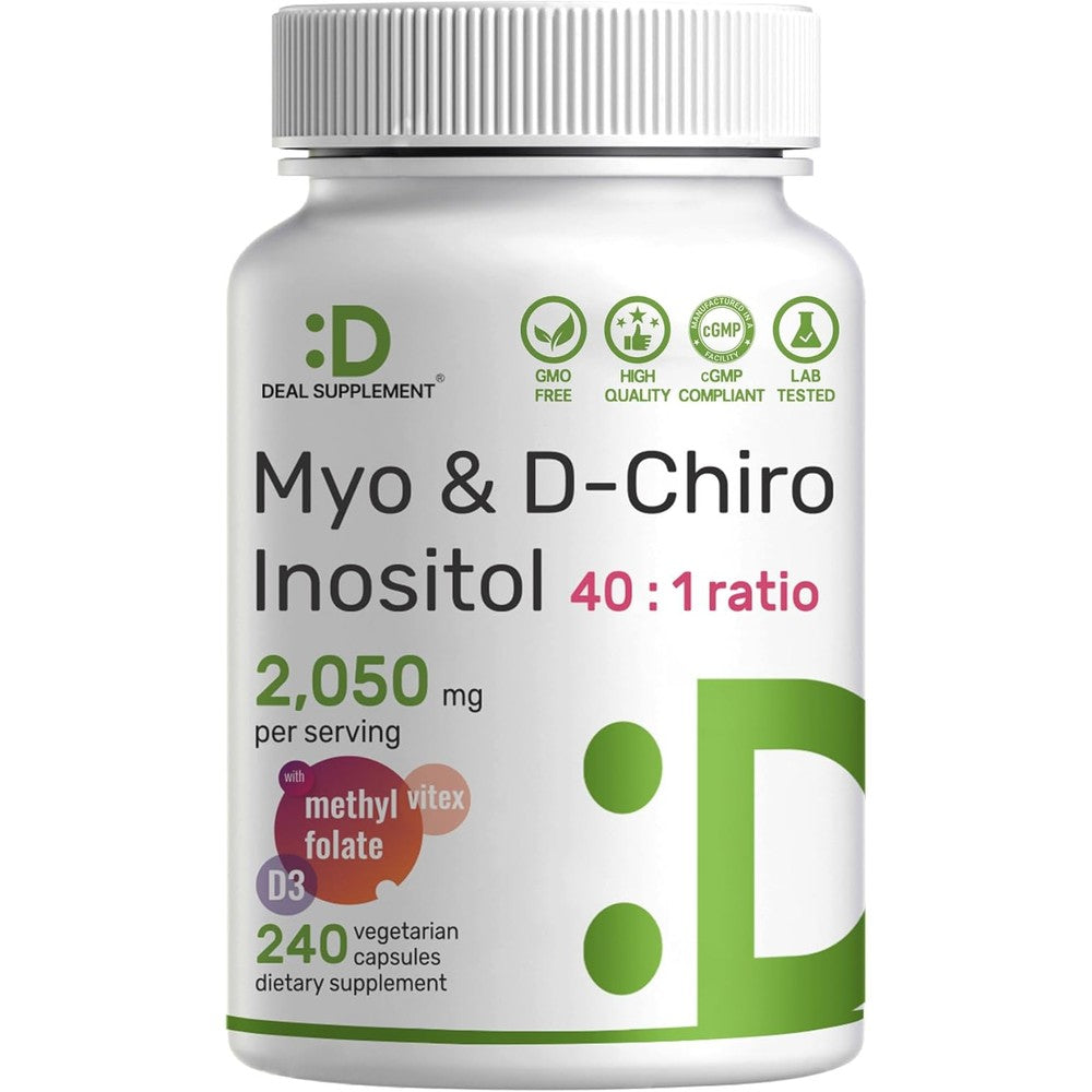 Deal Supplement Myo Inositol and D-Chiro front bottle view
