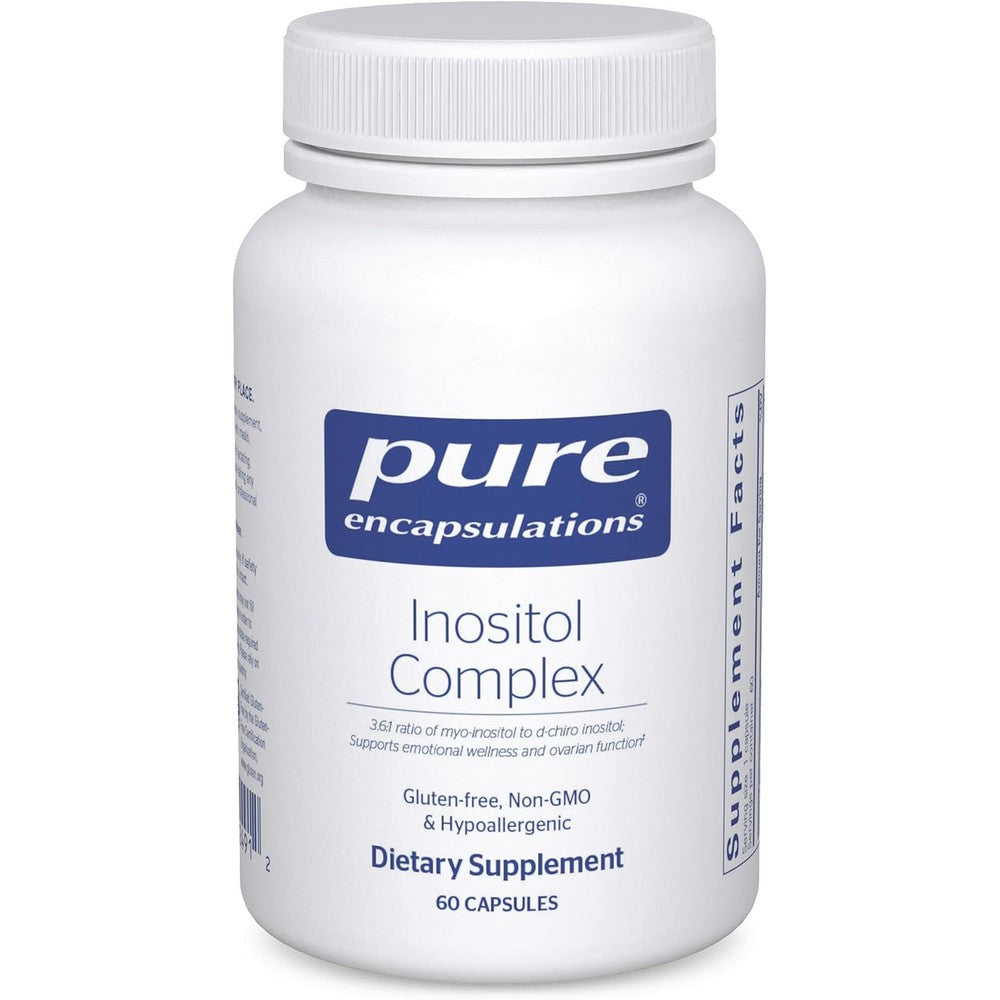 Pure Encapsulations Inositol Complex 60 capsules front view