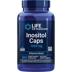 Life Extension Inositol Caps 1000mg front view supplement bottle