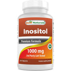 Best Naturals Inositol 1000mg 120 Tablets front view