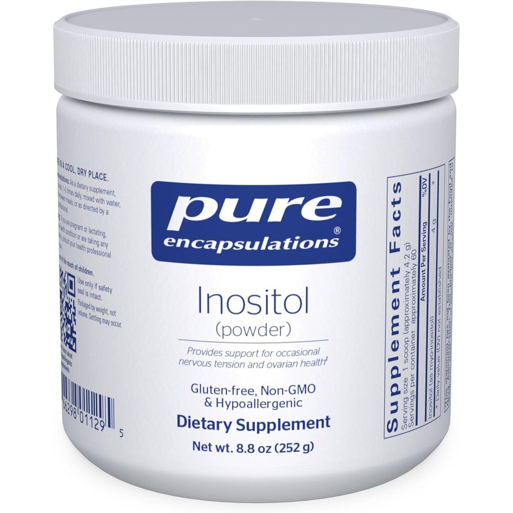 Pure Encapsulations Inositol Powder 250 gram container front view