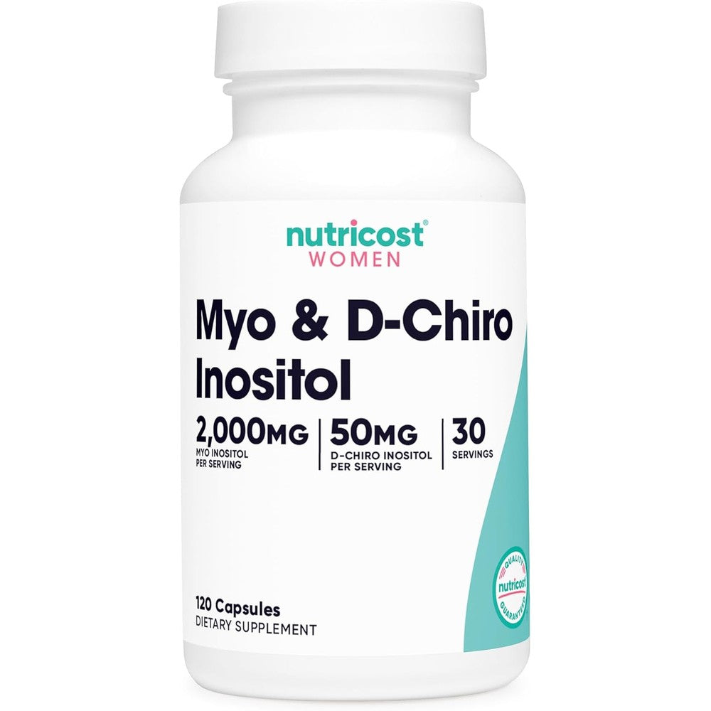 Nutricost Myo Inositol and D Chiro Inositol for Women front bottle view