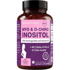 Intimate Rose Myo Inositol and D Chiro Inositol supplement bottle front view