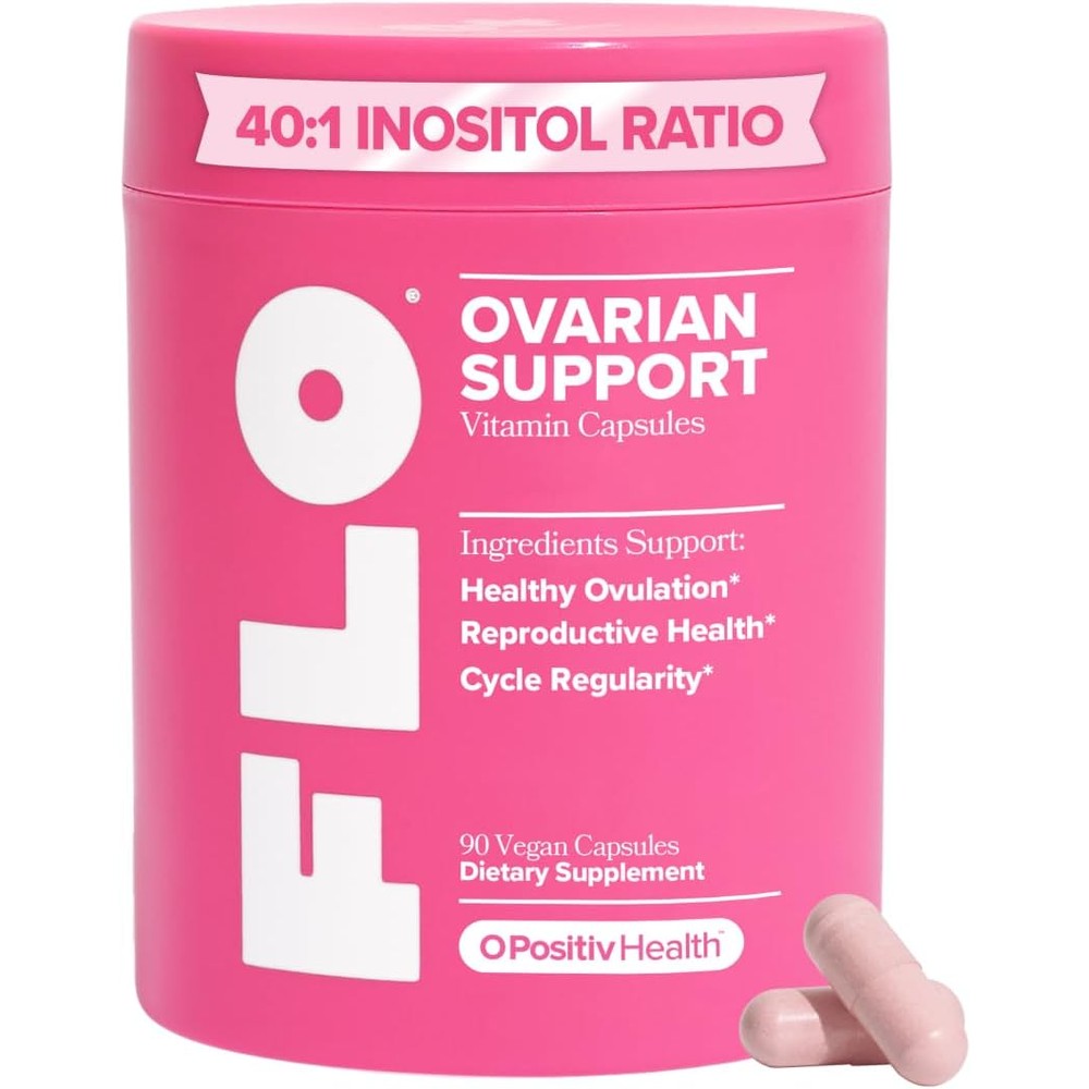 O Positiv FLO Ovarian Health Support front view bottle for women hormone balance