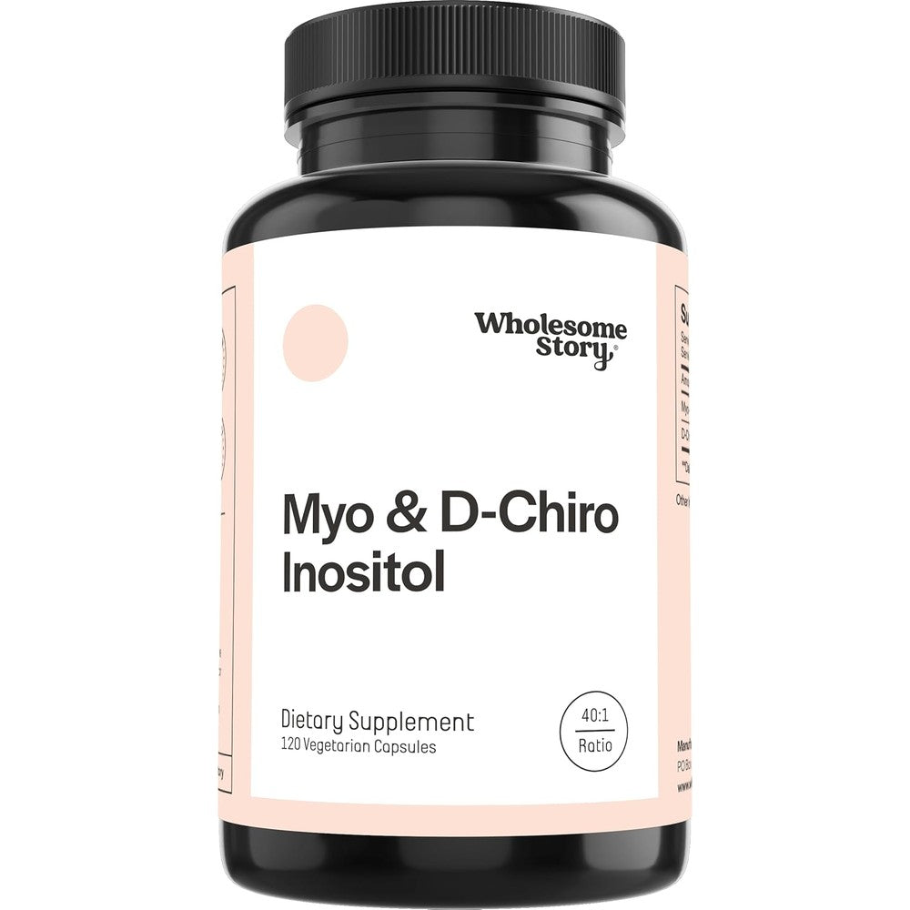 Wholesome Story Myo-Inositol and D-Chiro Inositol bottle front view