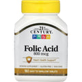 21st Century Folic Acid 800 mcg 180 tablets front view bottle packaging