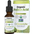 Dr. Green Mom USDA Organic Folinic Acid Drops front bottle view for methylation support