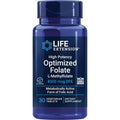 Life Extension High Potency Optimized Folate 8500 mcg front view bottle