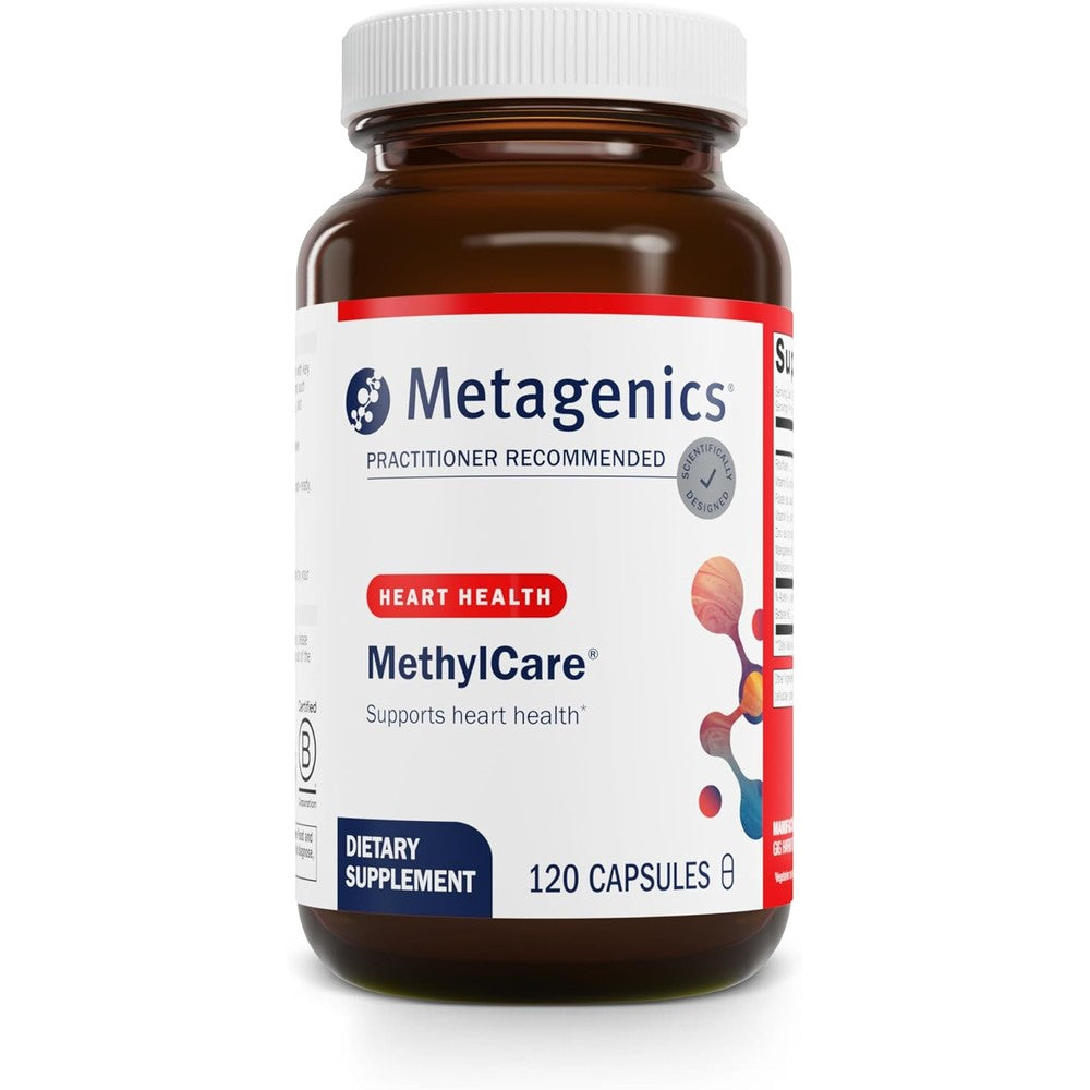 Metagenics MethylCare 120 capsules front bottle view for methylation support