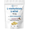 Micro Ingredients L Methylfolate 15mg front packaging view showing 240 softgels count