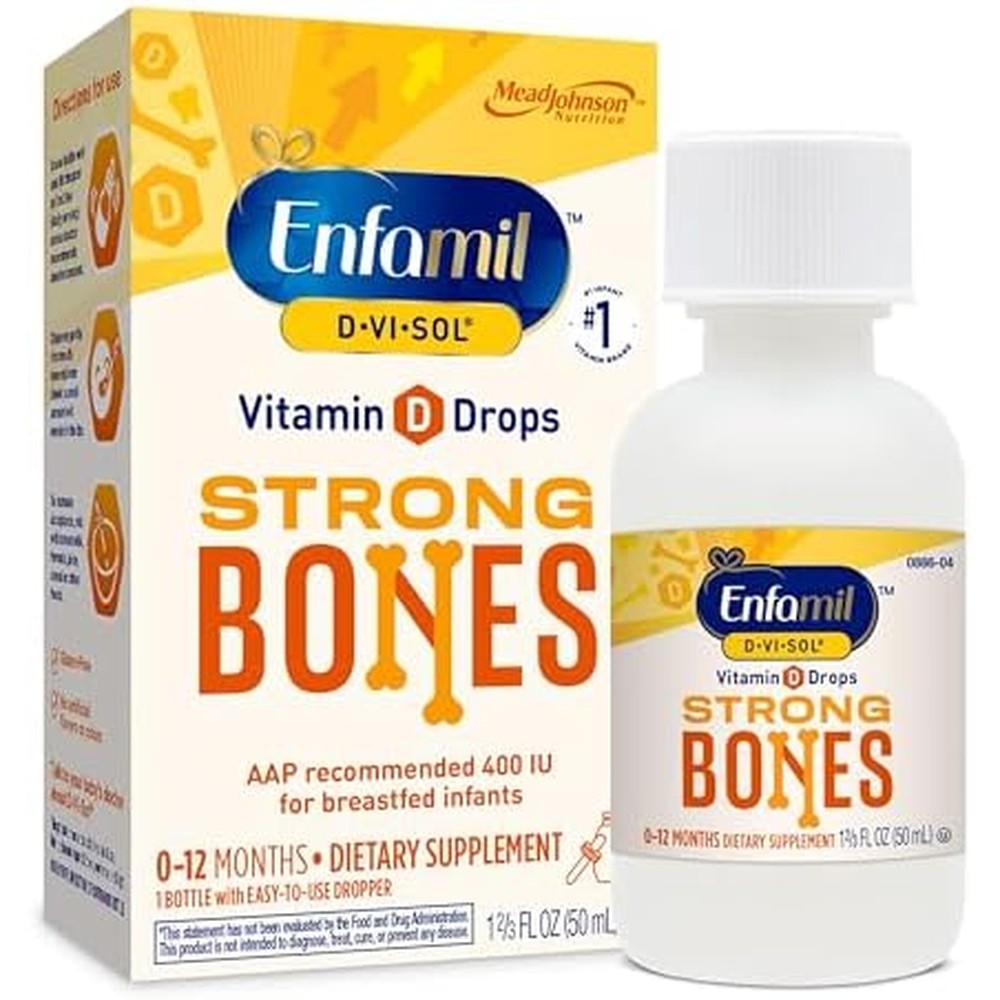 Enfamil baby vitamin d vi sol liquid supplement drops front view packaging