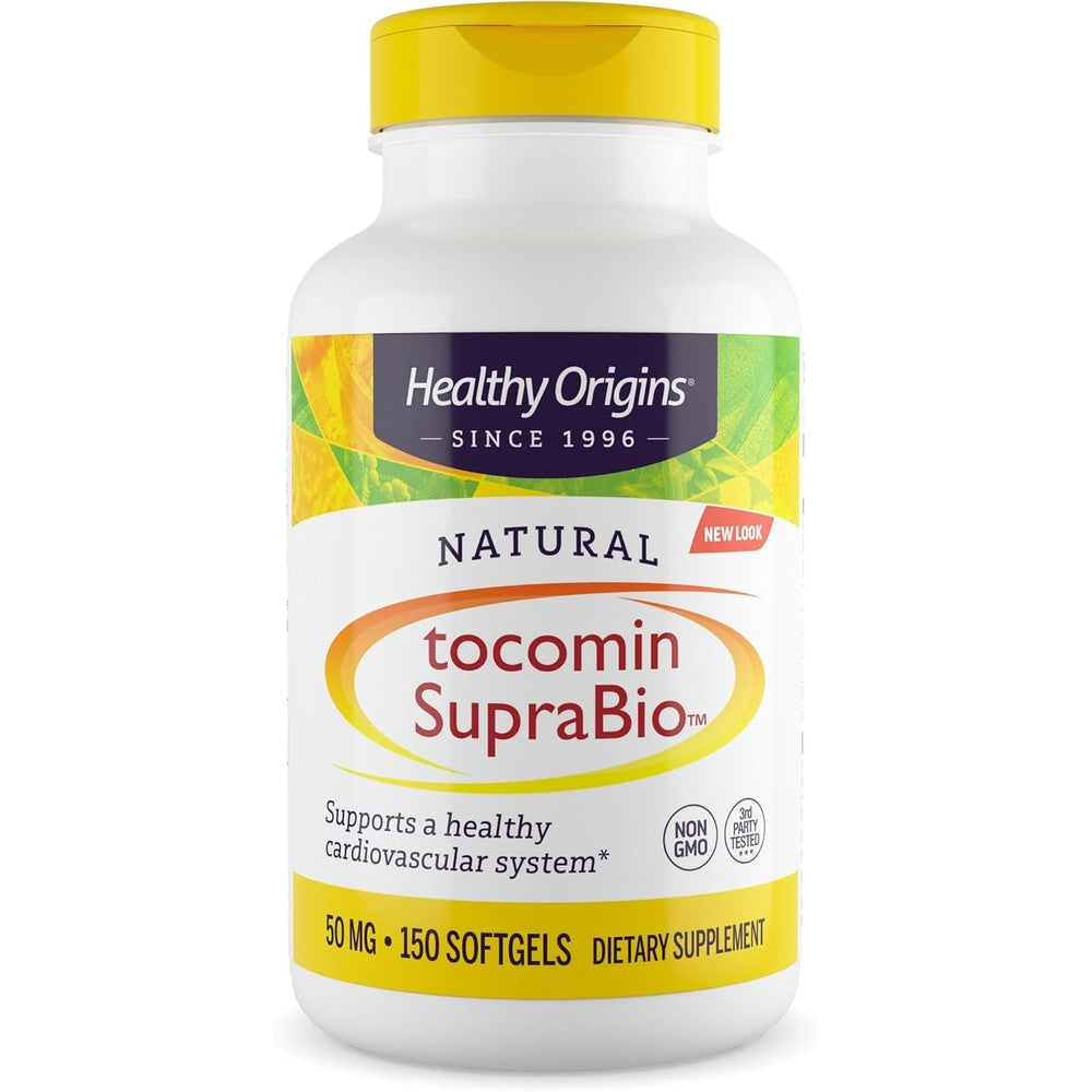 Healthy Origins Tocomin SupraBio 50 mg softgels bottle front view