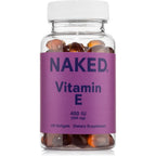 Naked Nutrition Vitamin E 400 IU softgels bottle front view supplement