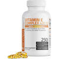 Bronson Natural Vitamin E Complex 250 Softgels front view bottle