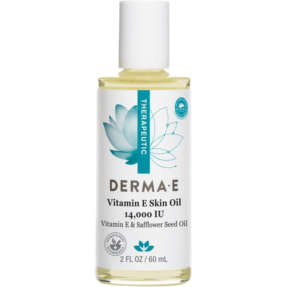 Derma E vitamin e skin oil bottle front view